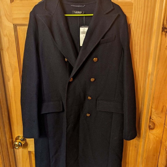 Ralph Lauren Wool Trench with Gold Detail - Picture 4 of 5